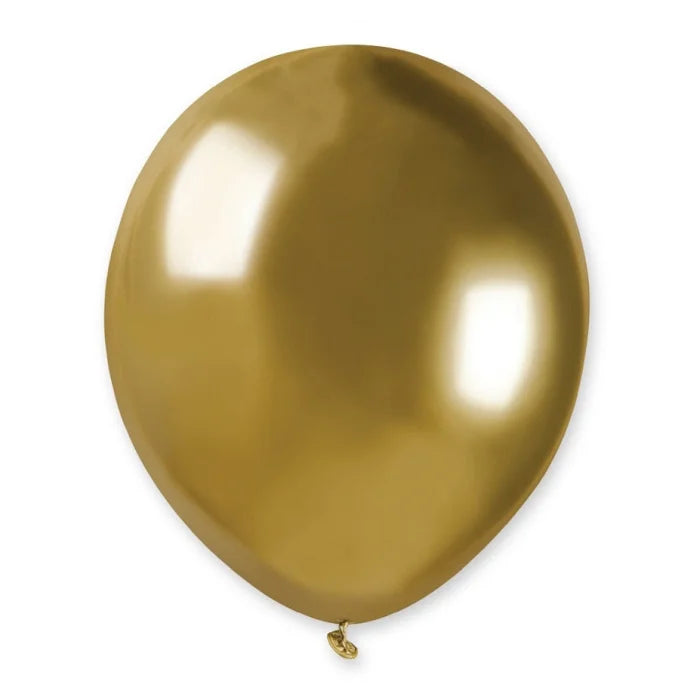 Balony chromowane Złote, AB50, 13 cm, 100 szt.