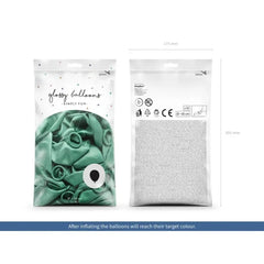 Balony Glossy 30cm, butelkowa zieleń