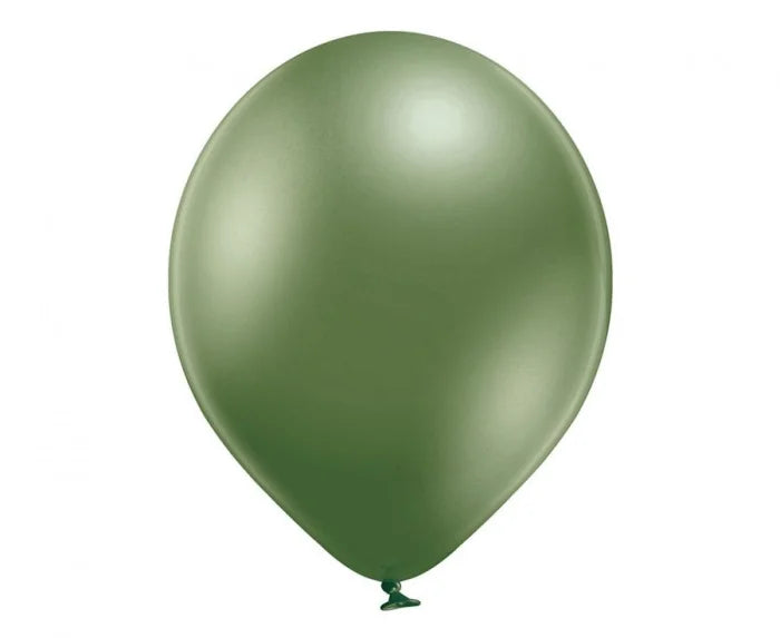 Balony lateksowe Chromowe Zielone 30 cm - Balloons