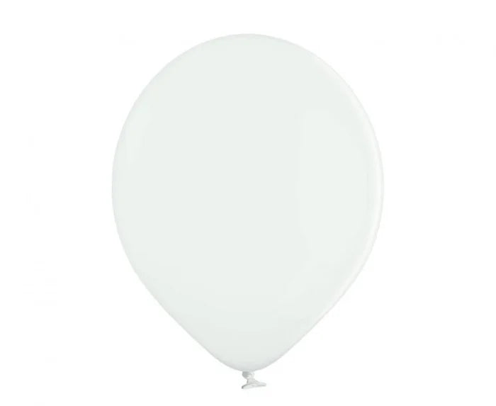 Balony Lateksowe Pastelowe Białe 30 cm - Balloons