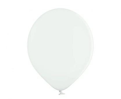 Balony Lateksowe Pastelowe Białe 30 cm - Balloons