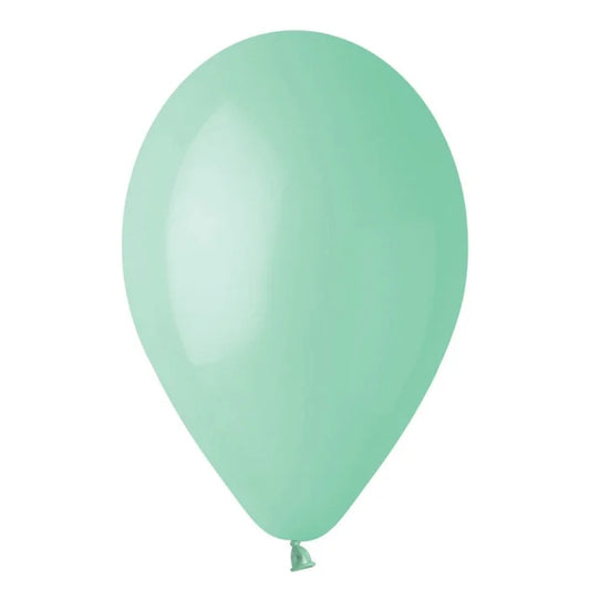 Balony makaroniki Zielono Miętowe, G120, 33 cm, 50 szt.