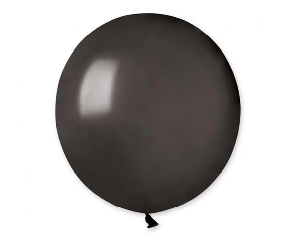 Balony metaliczne czarne 19” (48 cm) – Gemar GM150 kolor Black (065) 50 sztuk