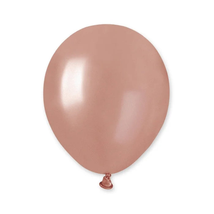 Balony metaliczne Różowo-Złote, AM50, 13 cm, 100 szt.