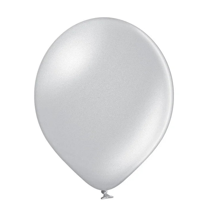 Balony metaliczne Srebrne, B105, 30 cm