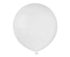 Balony Pastelowe Białe (19”)