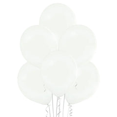 Balony pastelowe Białe, B105, 30 cm 100 szt