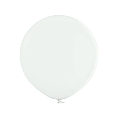Balony pastelowe Białe, D5,12 cm,