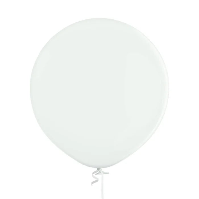 Balony pastelowe Białe, D5,12 cm,