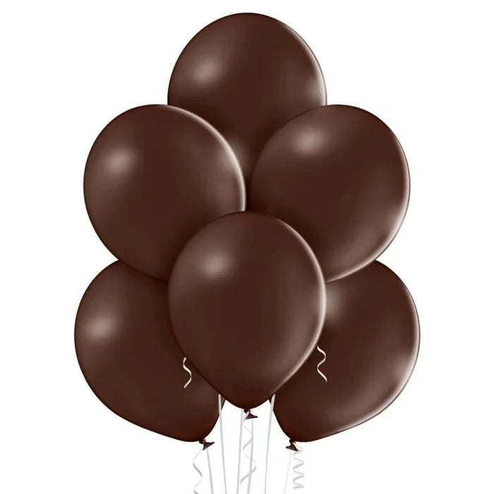 Balony pastelowe Brązowe, 30 cm