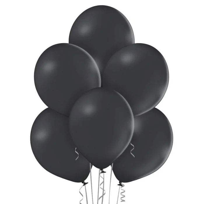 Balony pastelowe Czarne, B105, 30 cm