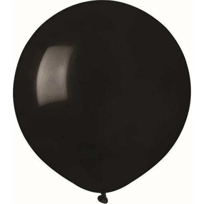 Balony pastelowe Czarne, G150, 48 cm, 50 szt.