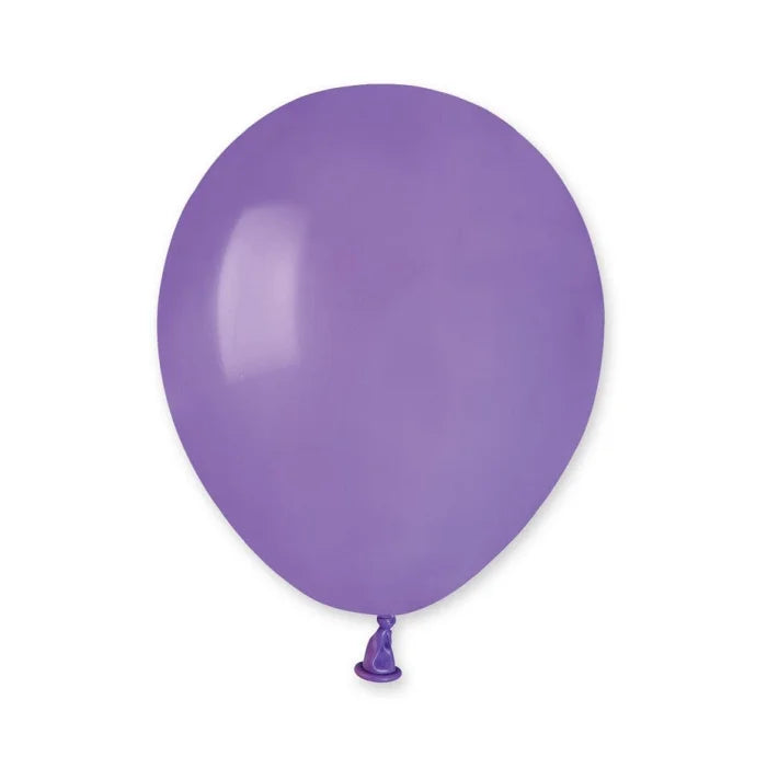 Balony pastelowe Lawendowe, A50, 13 cm, 100 szt.