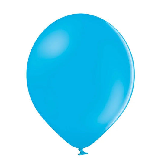 Balony pastelowe Niebieskie Cyan, B105, 30 cm