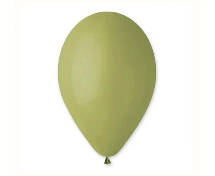 Balony Pastelowe Zielone Oliwkowe (13”)