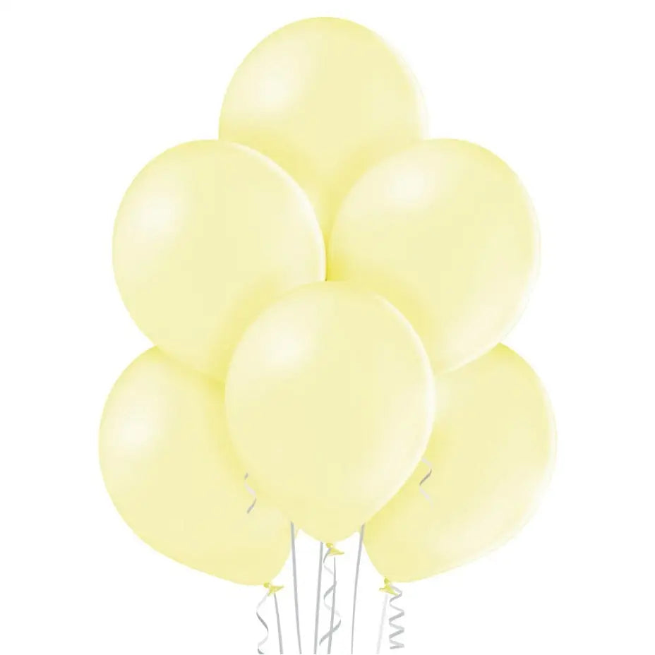 Balony pastelowe Żółte Cytrynowe B105, 30 cm