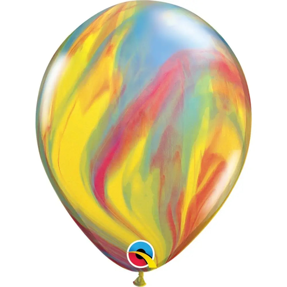 Balony QL 11 cali, pastelowe agat wielokolorowy