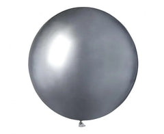 Balony shiny srebrne 19” (48 cm) – Gemar GB150 Shiny Silver (089) 25 sztuk