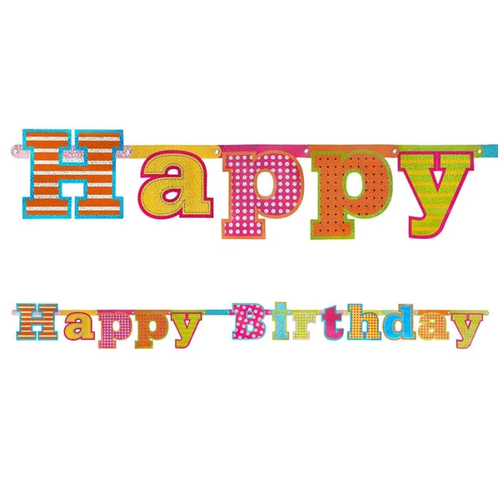 Baner Happy Birthday, 16 x 166cm