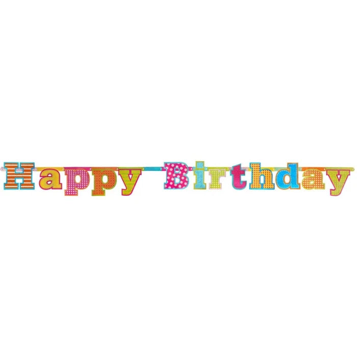 Baner Happy Birthday, 16 x 166cm