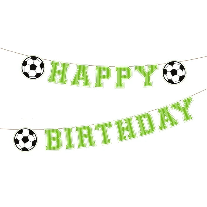 Baner urodzinowy Happy Birthday – Football 250 cm - Party Decorations