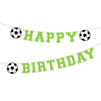 Baner urodzinowy Happy Birthday – Football 250 cm - Party Decorations