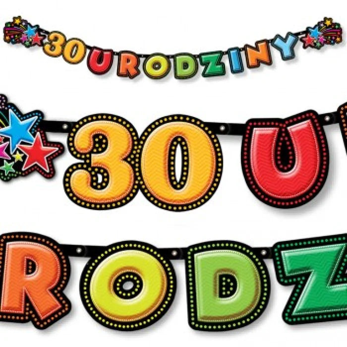 Banner 30 Urodziny – 195 cm