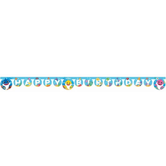 Banner Baby Shark – Happy Birthday