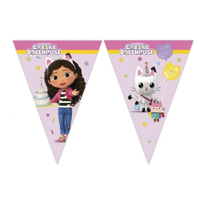 Banner Gabby's Dollhouse, flagi papier FSC