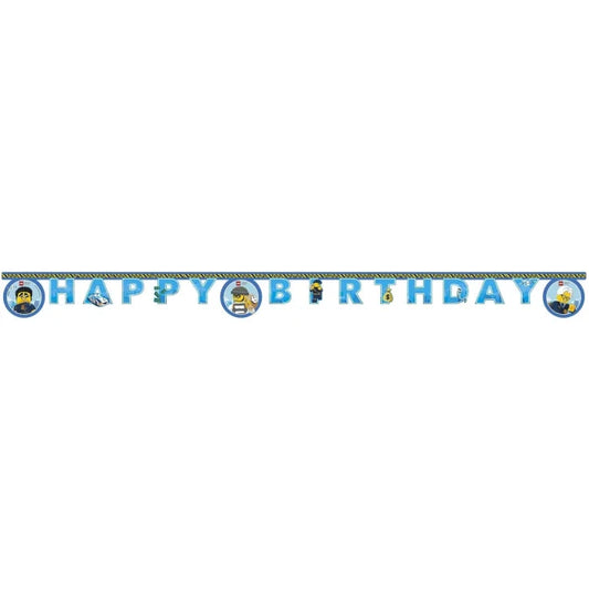 Banner LEGO CITY Happy Birthday – 200 cm