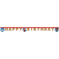 Banner Sonic - Happy Birthday