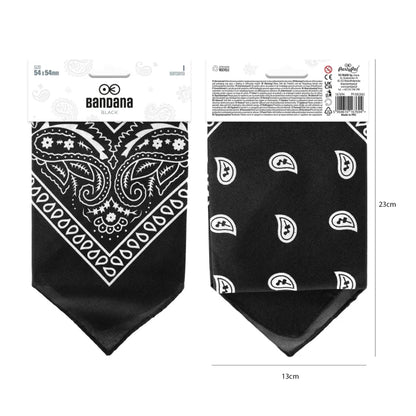 Chustka bandana 54 × 54 cm – uniwersalny dodatek dla dzieci młodzieży i dorosłych - Costume Accessories