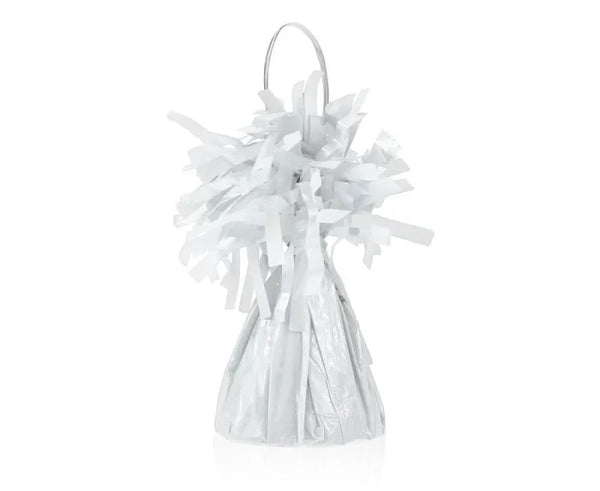 Ciężarek do balonów pastelowy biały 145 g – obciążnik 12 cm - Party Supplies