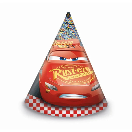 Czapeczki papierowe CARS 3 AUTA 3, 6 szt