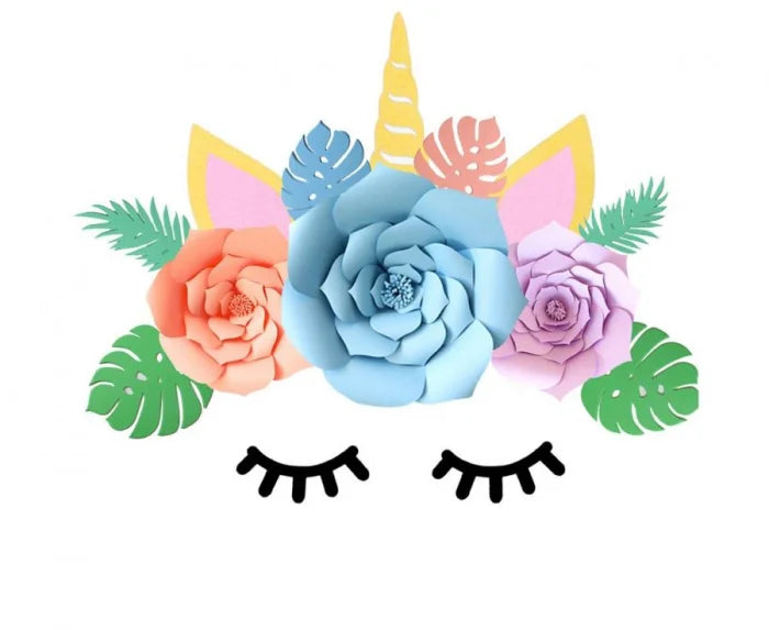 Dekoracja papierowa Jednorożec