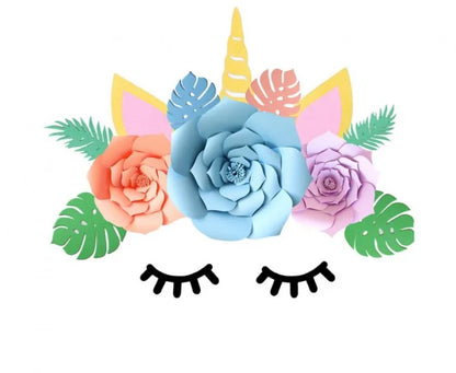 Dekoracja papierowa Jednorożec