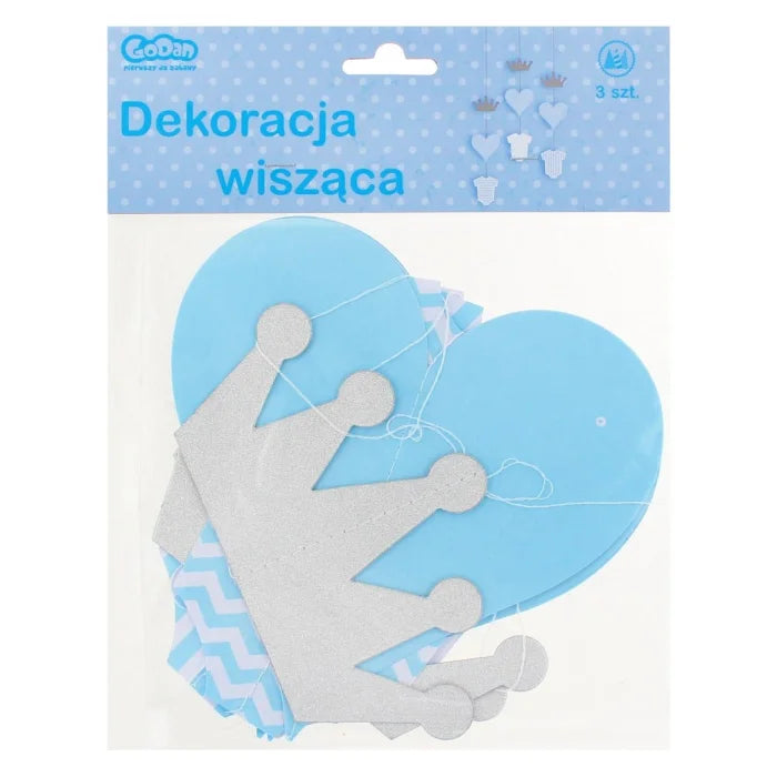 Dekoracja wisząca LITTLE BOY, 3 szt.