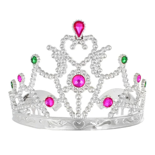 Diadem korona księżniczki, kolorowe kamyki