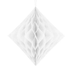 Diament bibułowy, biały, 20cm