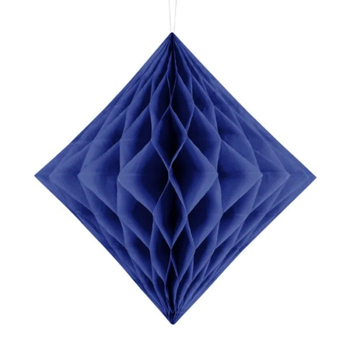 Diament bibułowy, granatowy, 20cm