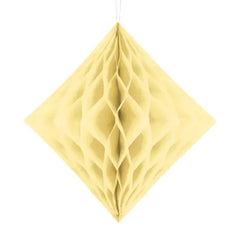 Diament bibułowy, kremowy, 30cm