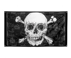 Flaga Czaszka Pirata 150 x 90 cm