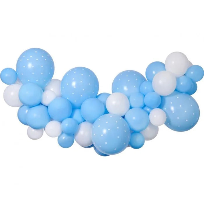 Girlanda balonowa DIY Baby Blue, 65 szt.