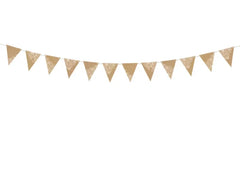 Girlanda Flagietki kraft – dekoracja 2,1 m - Party Decorations