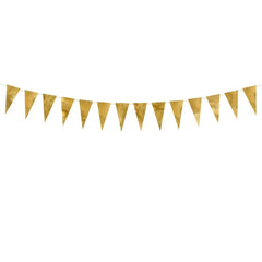 Girlanda flagietki, złoty, 2,15 m