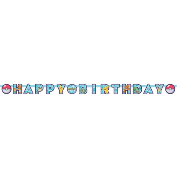 GIRLANDA HAPPY BIRTHDAY POKEMON / 218cm