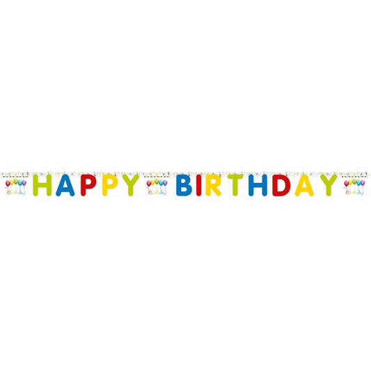 Girlanda Happy Birthday Streamers Party, 200cm