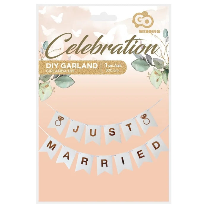 Girlanda JUST MARRIED - 300 cm