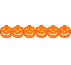 Girlanda papierowa dynie pomarańczowa – 3 m - Party Decorations