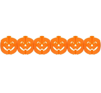 Girlanda papierowa dynie pomarańczowa – 3 m - Party Decorations